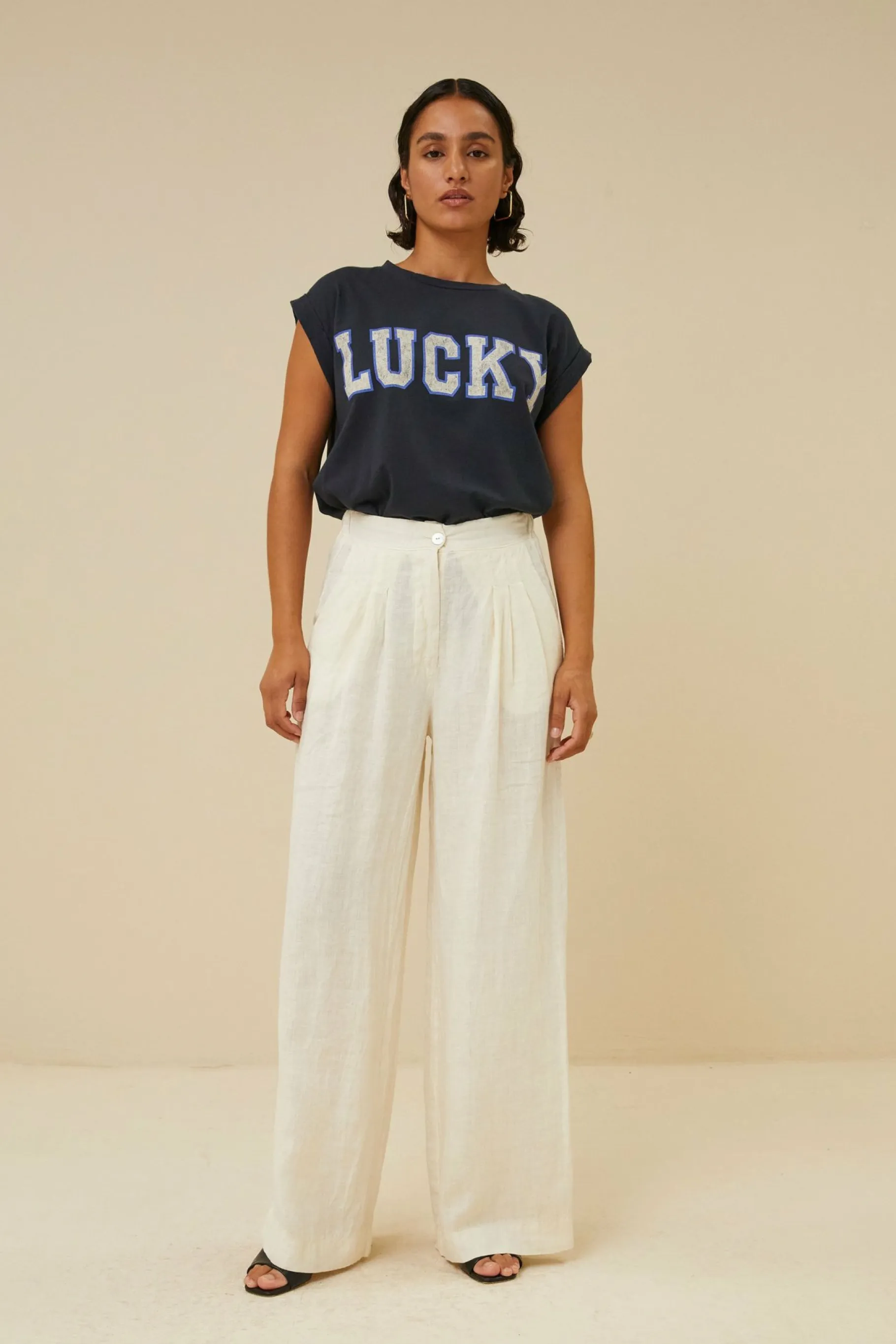 By bar Tops & Shirts<Thelma Lucky Vintage Top Midnight