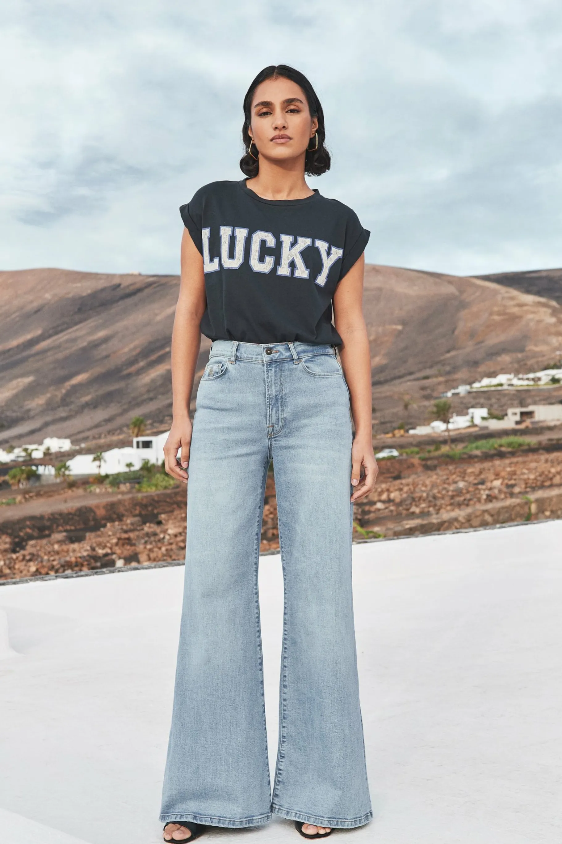 By bar Tops & Shirts<Thelma Lucky Vintage Top Midnight